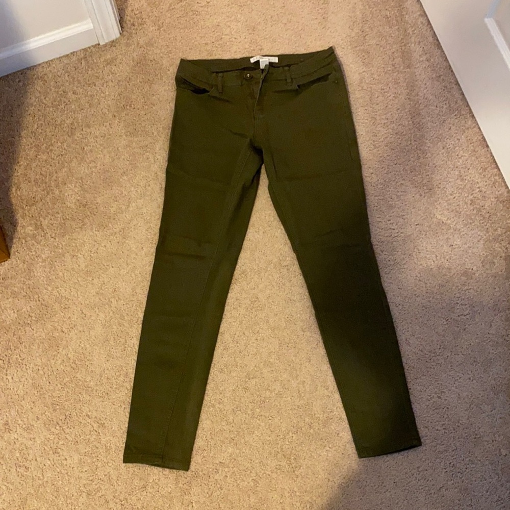Olive Green Skinny Jeans